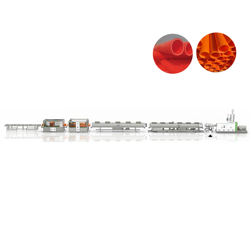 Linha de extrusão de tubo conduíte de cabo de alta velocidade e economia de energia de polipropileno modificado MPP série MFH